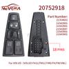NEVOSA Для грузовика Volvo FH12 FM VNL FM12 FM9 VN VNL VNM Выключатель стеклоподъемника Главный выключатель управления 20752918 20752919 24V