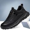 Fashion 2025 Autumn New Lightweight Men Casual Leather Sneakers Non-slip Breathable Male Outdoor Running Shoes Lace Up Soft Sport Shoes