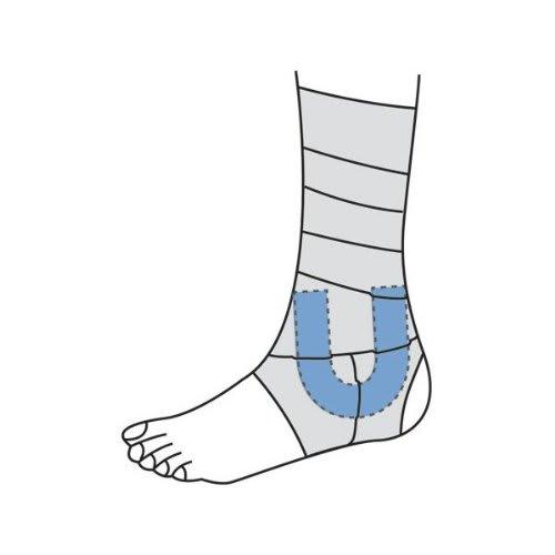 Nippon Eisai Ankle Compression Pads, NE U-Shaped Pads, Small, 10 Pads, 33-5mm, NE-2545