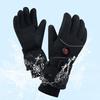 Heated Motorcycle Gloves DC Plug Waterproof Heated Gloves Heating Thermal Gloves Touch Screen Winter Ski Gloves for Women Men