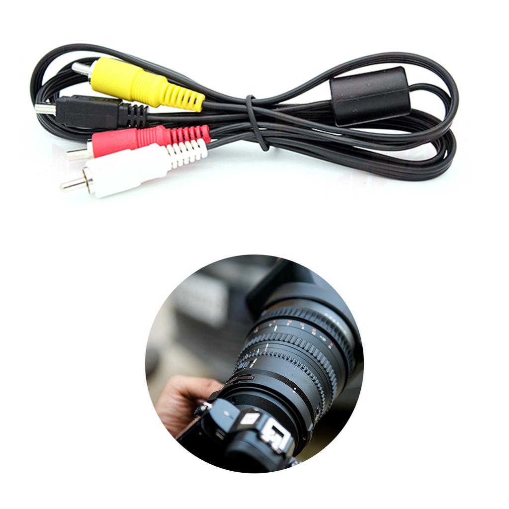 Replacement AVC-DC400ST Audio Video RCA Cable for Canon EOS 1D, 1D X, 500D, 550D, 5D Mark III, 600D, 60D, 650D, 700D