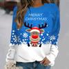 Women's Sweater Pullover Christmas Party Clothes Autumn New Long Sleeve T-Shirt Imitation Cotton O Neck Top Casual Sweatershirt