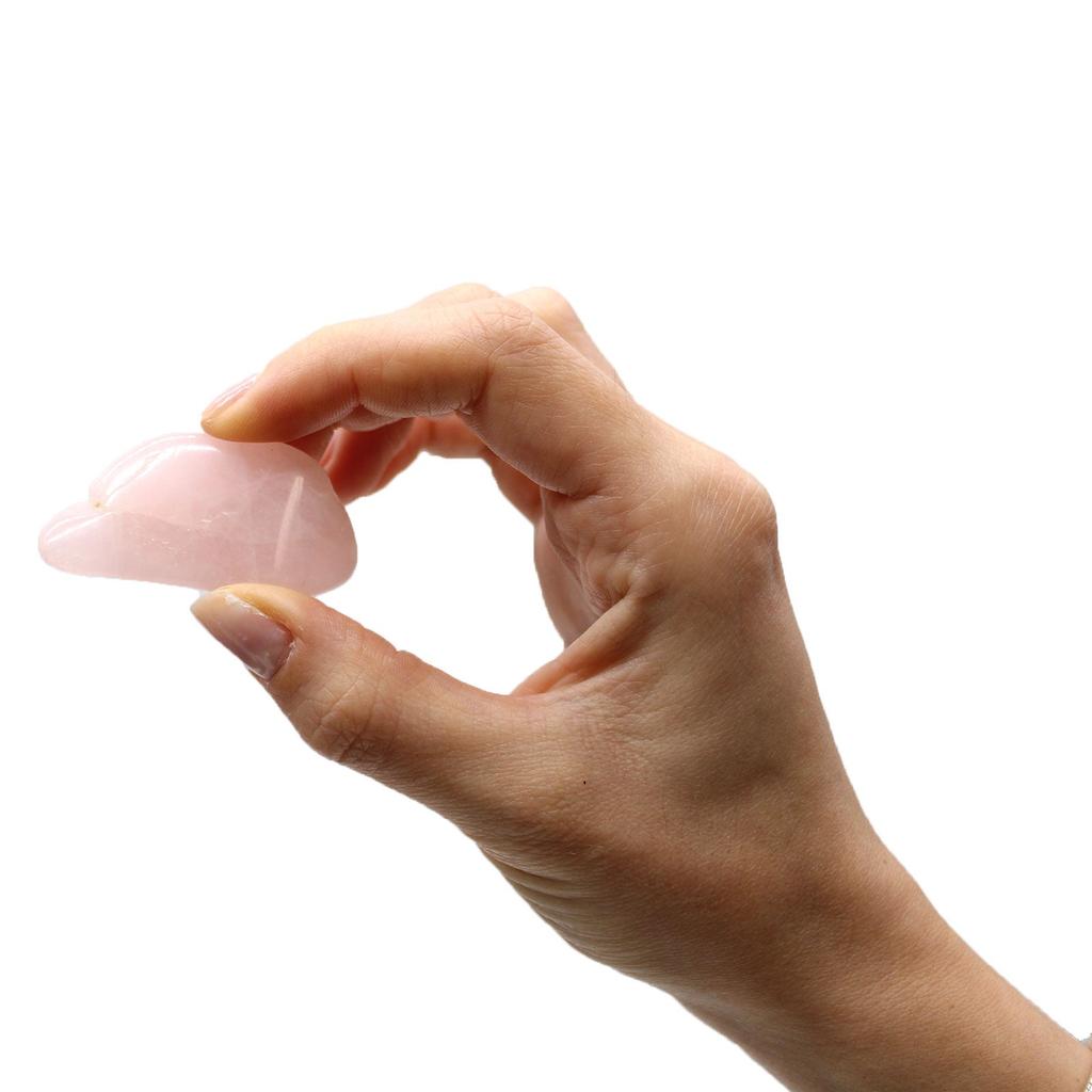 Rose Quartz Tumbled Stones, 24 Pieces