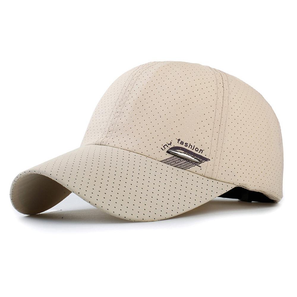 Breathable Perforated Quick-Drying Hat Letter Embroidery Travel Sports Hat For Women Men