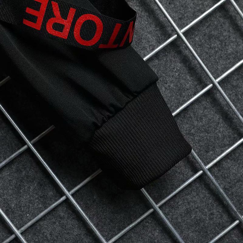 Мужская осенняя толстовка с капюшоном Cross-border: Гонконгский стиль, национальный тренд, свободный крой, универсальность и уникальный дизайн