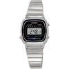 Casio Женские цифровые часы Серебристо-черные La670wd 1