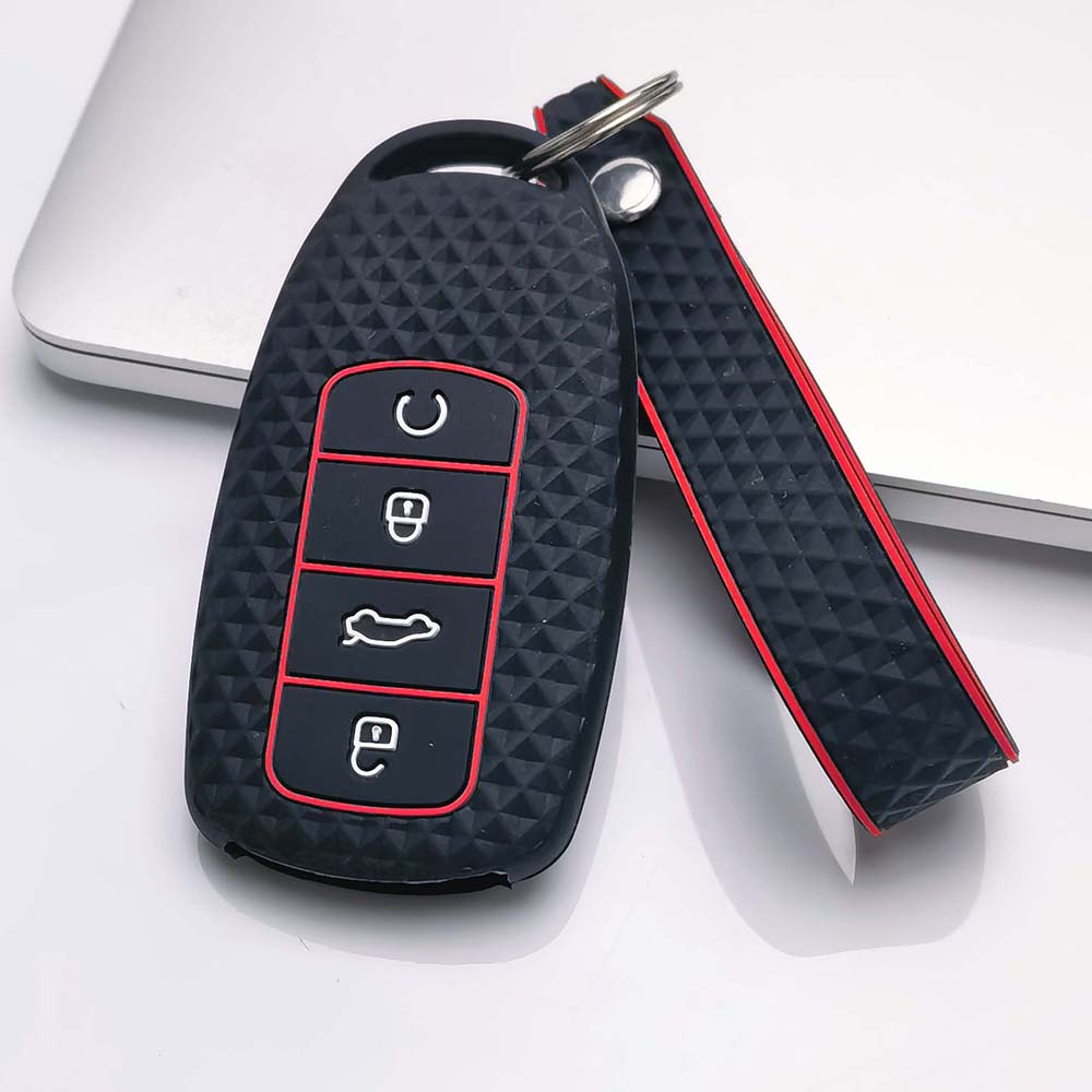 Чехол для брелока Chery Tiggo с брелоком, защита от царапин, ударопрочная защита, мягкая текстура для удобного захвата, отзывчивые кнопки, пылезащитный чехол