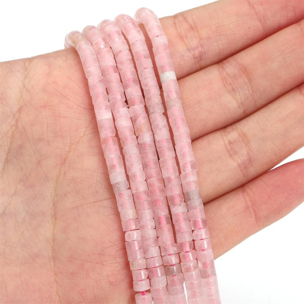 Разноцветные плоские круглые бусины-разделители из натурального камня для изготовления ювелирных изделий