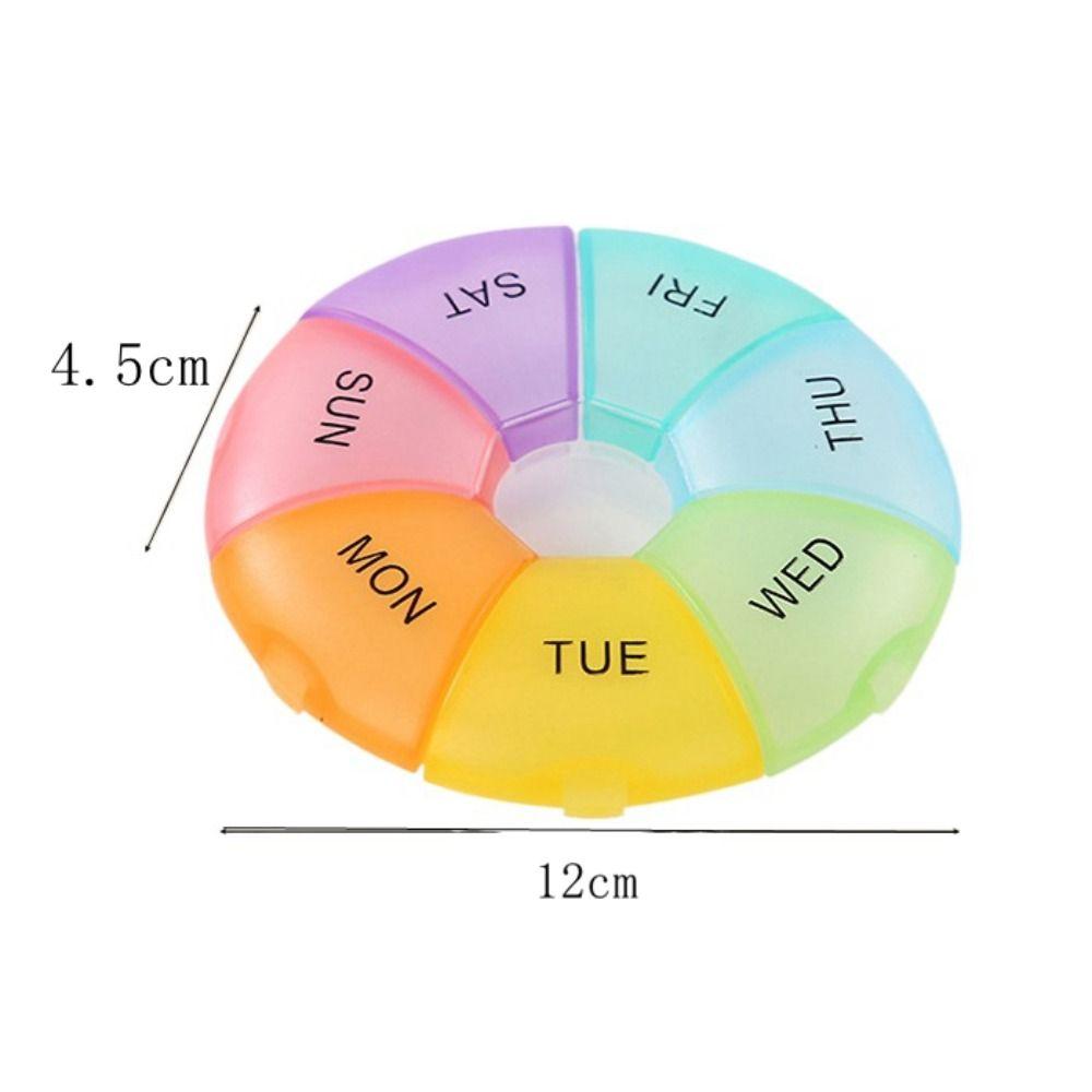 Водонепроницаемая еженедельная таблетница на 7 дней, еженедельная, портативная, дорожный контейнер для таблеток, красочная, удобная, мини-таблетница для путешествий