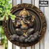 Iron Wall Art Ganesh Home Decor Cafe Office Gift Holiday Party