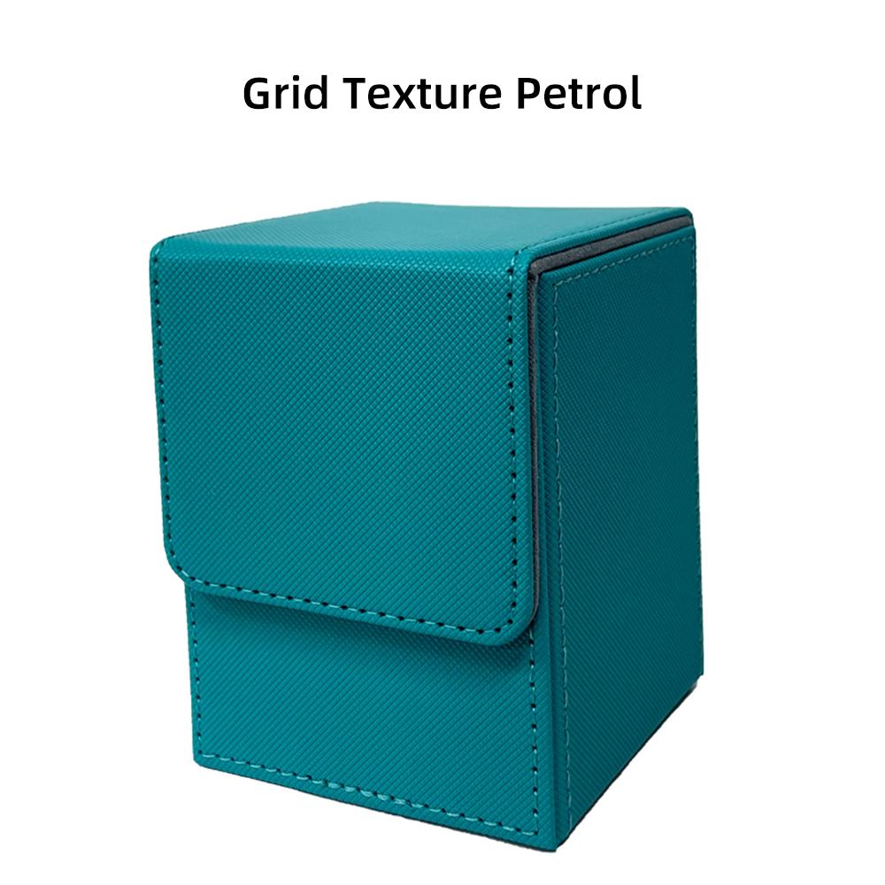Torson High Quality PU Leather Trading Card Storage Box Hot Sale Hand Sewn TCG/CCG/LCG Game Deck Boxes for Card Deck Storage
