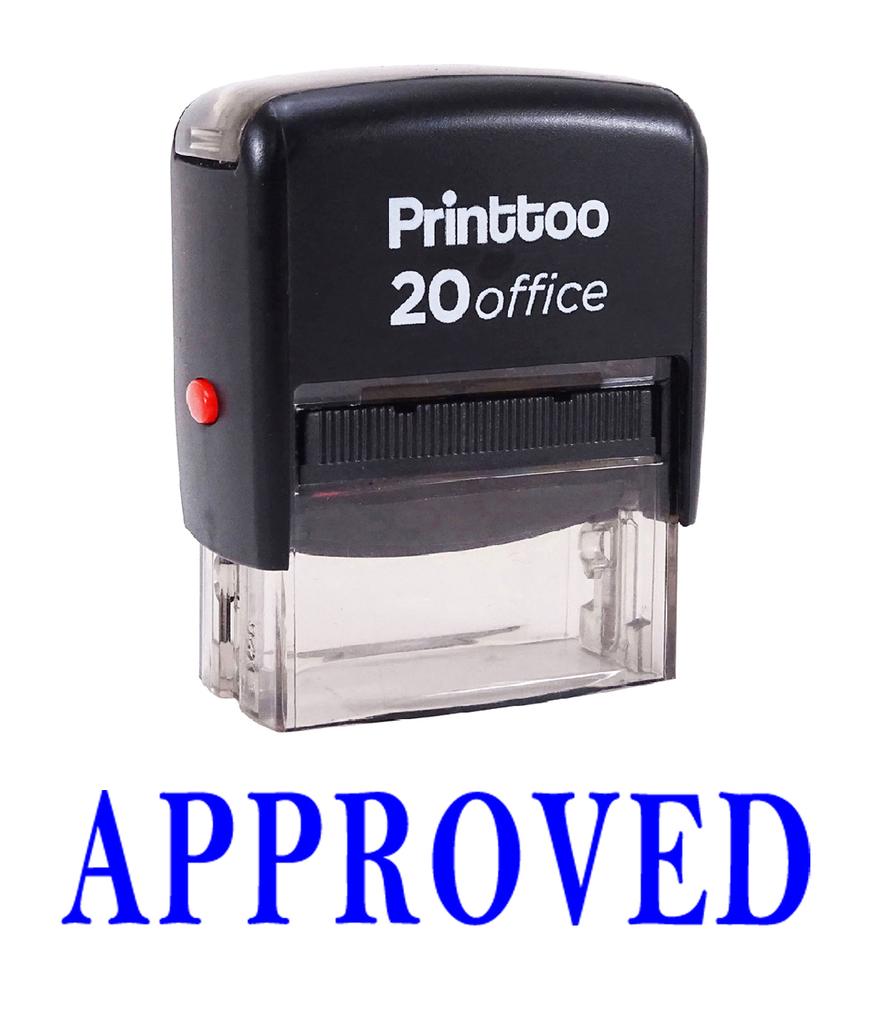 Printtoo Custom Stamp APPROVED Self Inking Rubber Stamp Office Stationary -