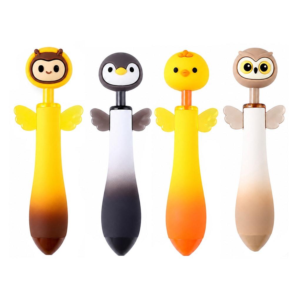 Black Ink Retractable Ballpoint Pens 0.5mm Fine Point Writing Pens Creative Gel Pens Students