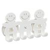 Xiaomi 1Pcs Smiling Person Shaped Toothpaste Rack Bathroom Kitchen Toothbrush Towel Holder Wall Sucker Hook Toothbrush(Colour: White)