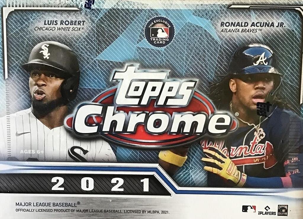 MLB 2021 Topps Chrome Бейсбольная карточка Бластер-бокс Топы Хром Бейсбол Бластер-бокс Карточки Главной бейсбольной лиги