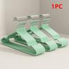 Вешалка для одежды с канавками для проветривания для детей и взрослых, металлическая, простая, толстая, нескользящая, пластиковая, синяя, зеленая