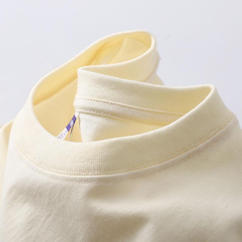 VEZFAA Женские модные повседневные летние весенние однотонные блузки и рубашки с короткими рукавами и круглым вырезом с принтом