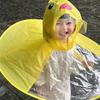 Children's UFO Raincoat Little Yellow Duck Cape Umbrella Hat Douyin Boys and Girls Kindergarten Children Internet Celebrity Baby
