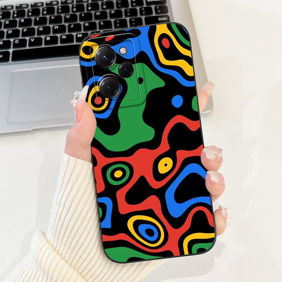 For Xiaomi Poco X5 Pro 5G Case Fashion Butterfly Daisy Flowers Soft Silicone Cover For Xiaomi PocoX5 X5Pro Full Protection Funda