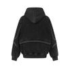 Mens 2026 Fall Winter Fleece Hoodie American Street Style Loose Fit Solid Color Sweatshirt