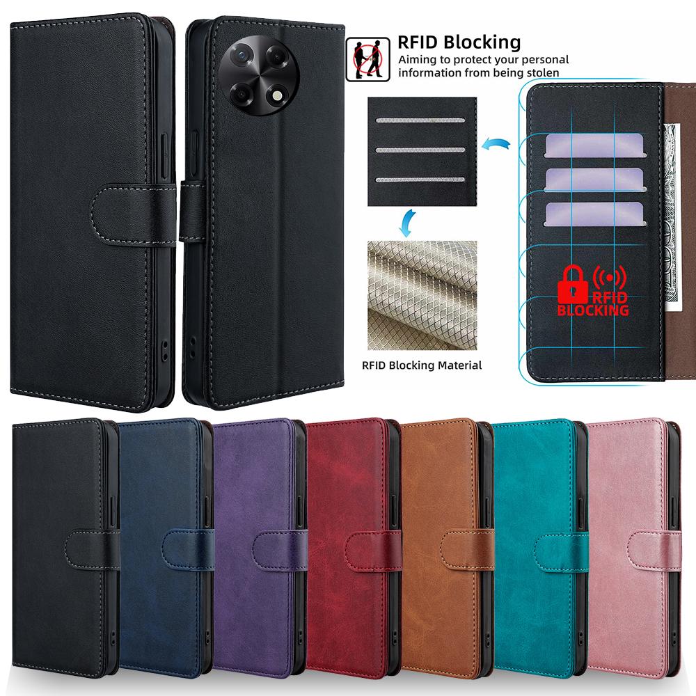 Для Tecno Camon 30S Pro RFID Blocking Protective Cover Leather Flip Book Case для Tecno Camon 30S pro Phone Cover Bag Card Holder
