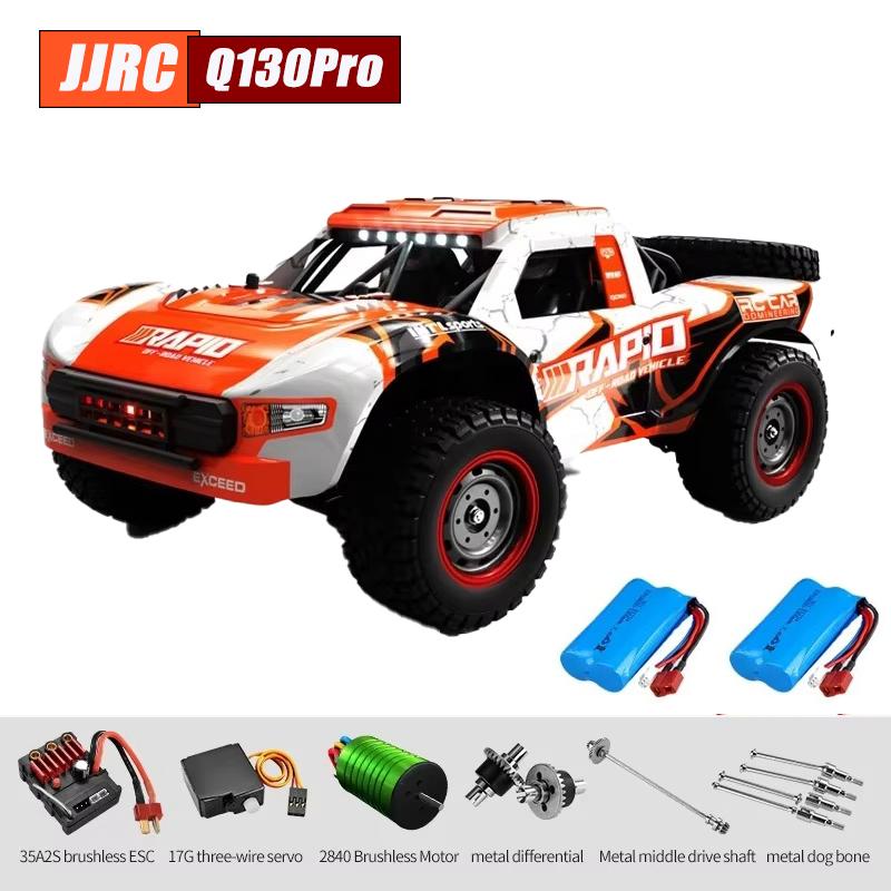 JJRC Q130 1:16 70 км/ч 4WD Радиоуправляемая машина со светом Бесколлекторный двигатель Машинки на пульте управления Высокоскоростной Дрифт Монстр-трак Игрушки для взрослых и детей