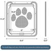 Pet Door Screen Door Sliding Dog Door Lockable Cat Door Magnetic Automatic Closing Doggy Screen Door