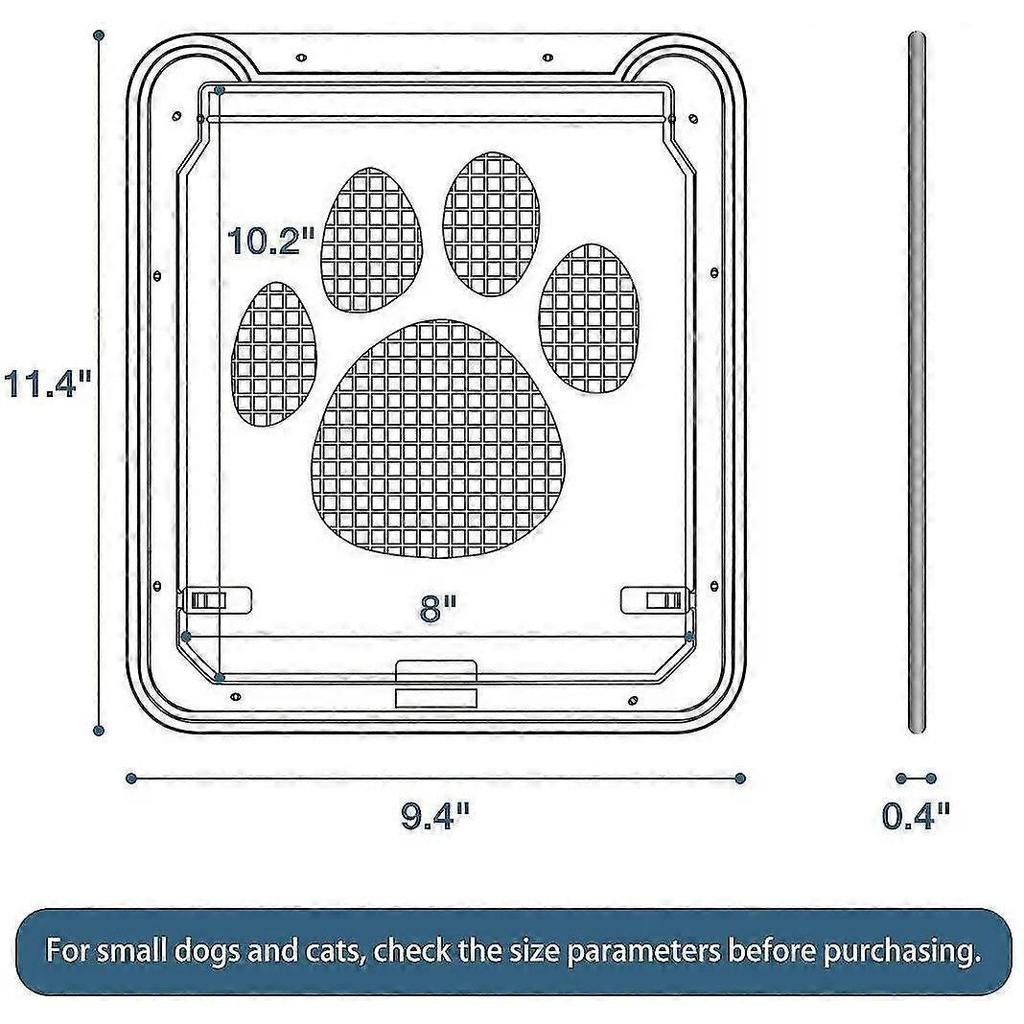Pet Door Screen Door Sliding Dog Door Lockable Cat Door Magnetic Automatic Closing Doggy Screen Door