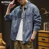 Men's Long Sleeve Korean Style Denim Shirt - Trendy High-End Loose-Fit Japanese Casual Jacket