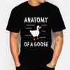 Мужская футболка с принтом «Анатомия гуся», мужские топы, одежда, мультяшная футболка с уткой, футболка оверсайз, одежда, мужские футболки с коротким рукавом
