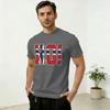 Norwegian Flag Letters Soccer Match Fan Celebration Art Cotton TShirt For Adult Y2K Casual TShirts ONeck Tee Shirt Plus Size