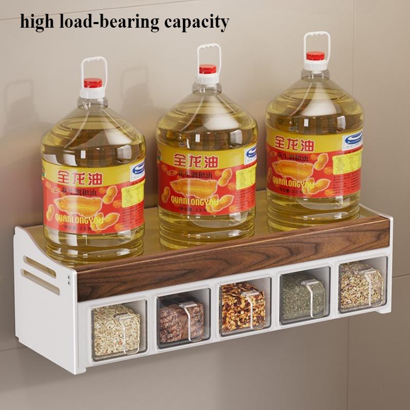 Двухслойная деревянная настольная складная стойка для хранения многофункциональная кухонная приправа органайзер для экономии места на столешнице