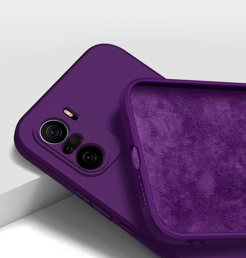 Liquid Silicone Case for XiaoMi 13 Lite 12T 12 Pro 12X 11 11T 10 10T 9 9T 8 Lite RedMi Note 12 11s 10s 9s 8 7 12c Cover Soft Camera Lens Protection