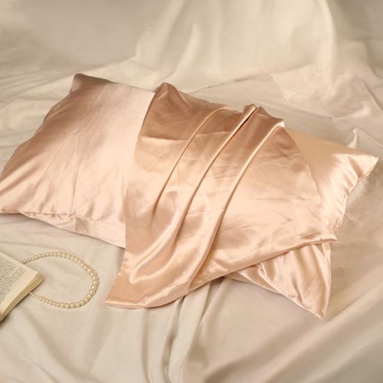 Наволочка из искусственного шелка, глянцевая охлаждающая наволочка стандартного размера 20" x 26" однотонная гладкая наволочка для волос и кожи