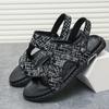 Summer Men Sandals Men Flat Heel Casual Comfortable High-quality Beach Shoes Men Business Office Sandals Sizes 39-47