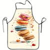 1pc Sleeveless Apron with Fun Baking Print - Durable Polyester Kitchen Cooking Apron Suitable for Baking, Cleaning, Parties, Workwear - Ideal Christma