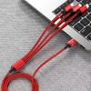 Автомобильная эмблема 3в1 Кабель для быстрой зарядки Type C Lightning Micro USB для Toyota TRD GR Yaris Corolla Auris Rav4 Land Vios LEVIN Camry Prado