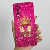 Задняя крышка для Huawei P30 ELE-L29 P 30 Pro VOG-L29 Чехол для телефона с короной и начальной буквой Жидкий мягкий силикон Защитный чехол для объектива