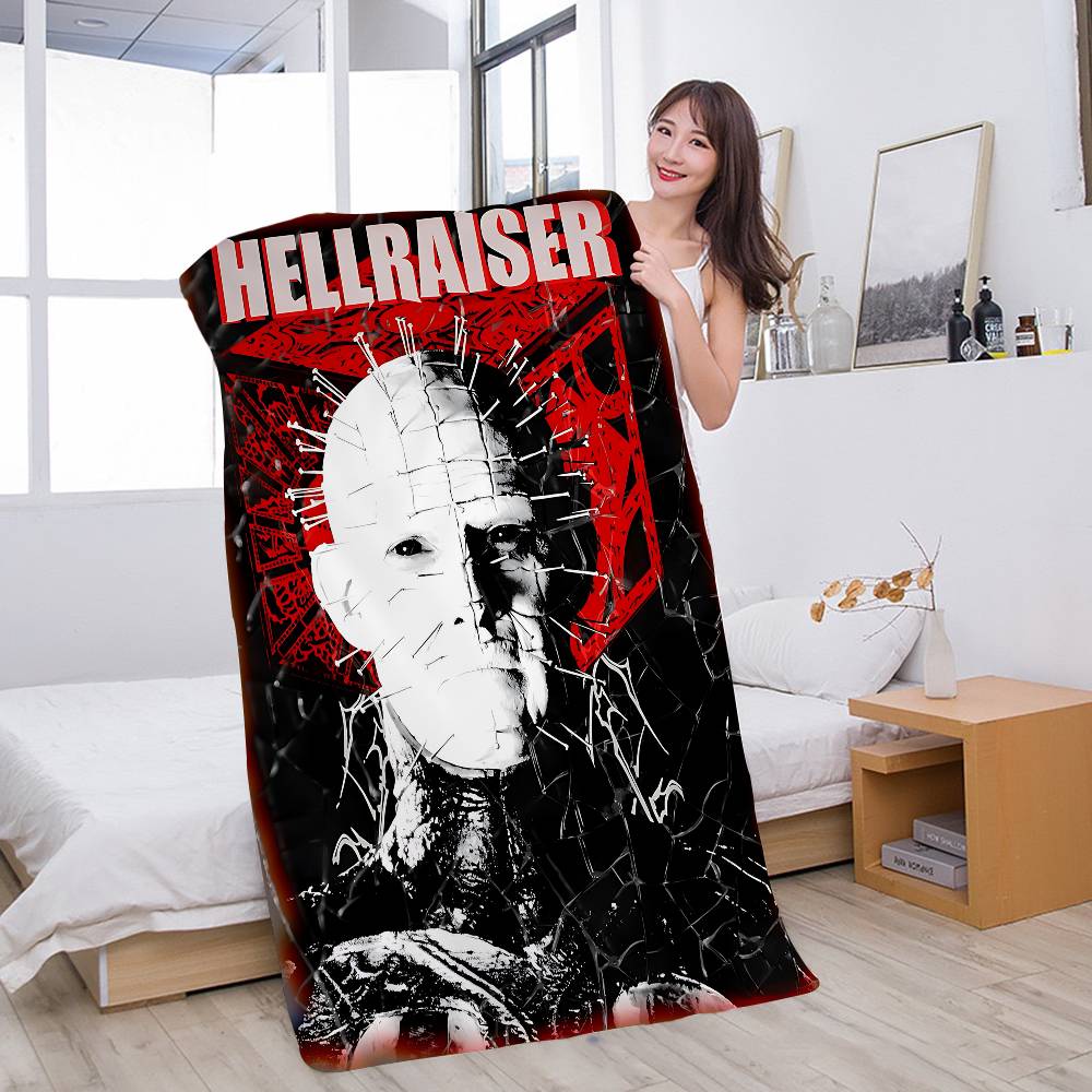 Классическое пляжное полотенце из фильма ужасов «Хеллрайзер» H-Hellraiser, разноцветные банные полотенца для девочки, из микрофибры, быстросохнущее, без песка, для пляжа, йоги, спа