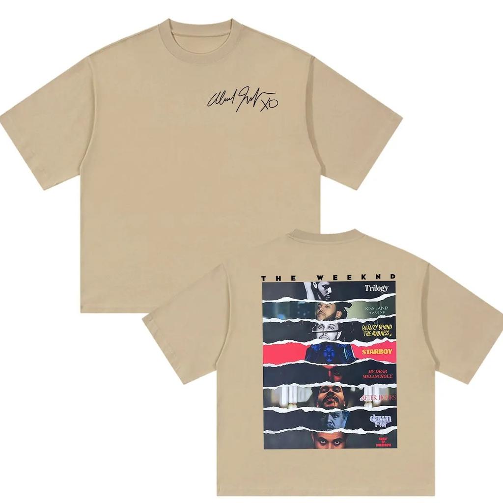 Rapper The Weeknd Hurry Up Tomorrow XO Album  Graphic TShirt Hip Hop Vintage Cotton Short Sleeve Streetwear TShirts YK