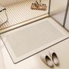 2pcs Household Diatom Mud Floor Mat Water-absorbing Foot Pad Leave-in Carpet In The Bathroom Mat
