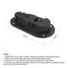 Black/Carbon Fiber Racing Car Quick Release Bonnet Lock Hood Pins Latch No Key Locking Kit