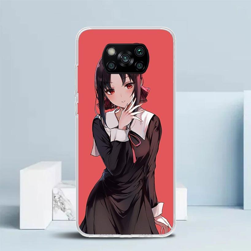 Kaguya Sama Shinomiya Мягкий чехол для Xiaomi Poco F7 Ultra X7 X6 X5 Pro M7 Чехол для телефона Redmi 15 15C 13 13C 12 12C 10 10C Печать Она