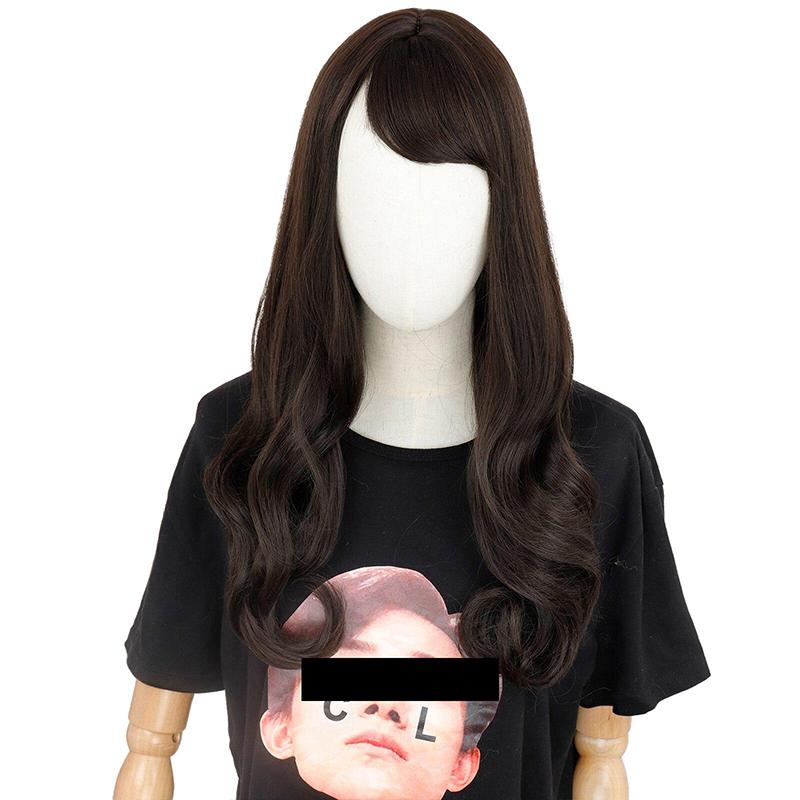 MERISIHAIR Длинные волнистые парики для чернокожих женщин, афроамериканские синтетические волосы, розово-коричневые парики с челкой, термостойкий парик