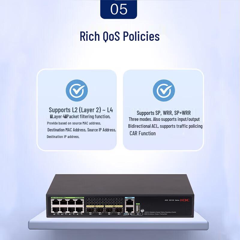 H3C S5135S-8T4XS-EI-Q Layer 3 Managed Switch