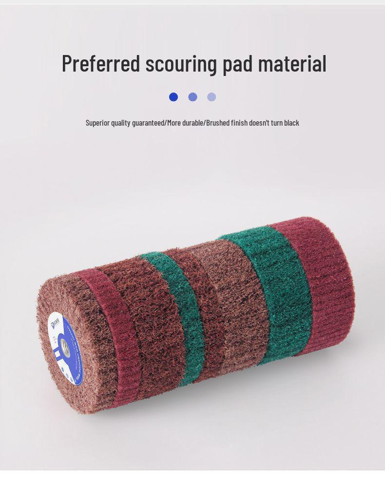 Полировальный станок из нержавеющей стали и нейлонового круга для металла, меди, алюминия и зеркальной полировки с полировальной губкой.