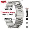 Quickfit Titanium Strap For Garmin Fenix 8/7X/6X/6XPro/5X/5XPlus 3 3HR 26mm Metal Release Watch Band For Descent Mk1 Mk2 Enduro