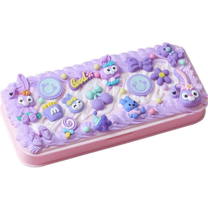 Набор для пенала из кремового клея ручной работы – Креативный и милый набор студенческой канцелярии