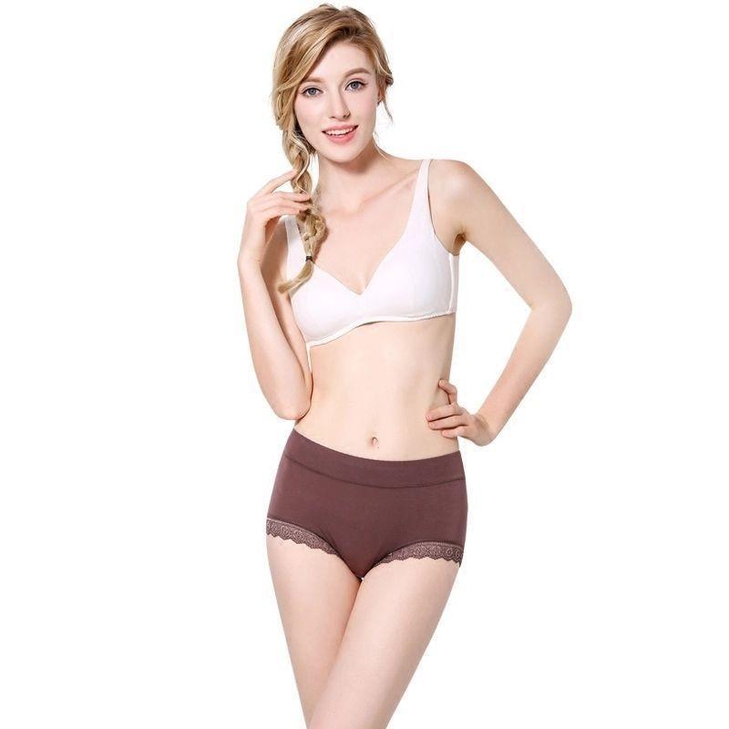 Comfortable And Breathable Modal Cotton High Waist Triangle Women Underwear For All Seasons