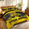 Custom Borussia Dortmund Bedding Quilt Set Quilt Cover Pillowcase Home Decoration Birthday Gift (1 * duvet cover + 2 * pillowcase, without core)